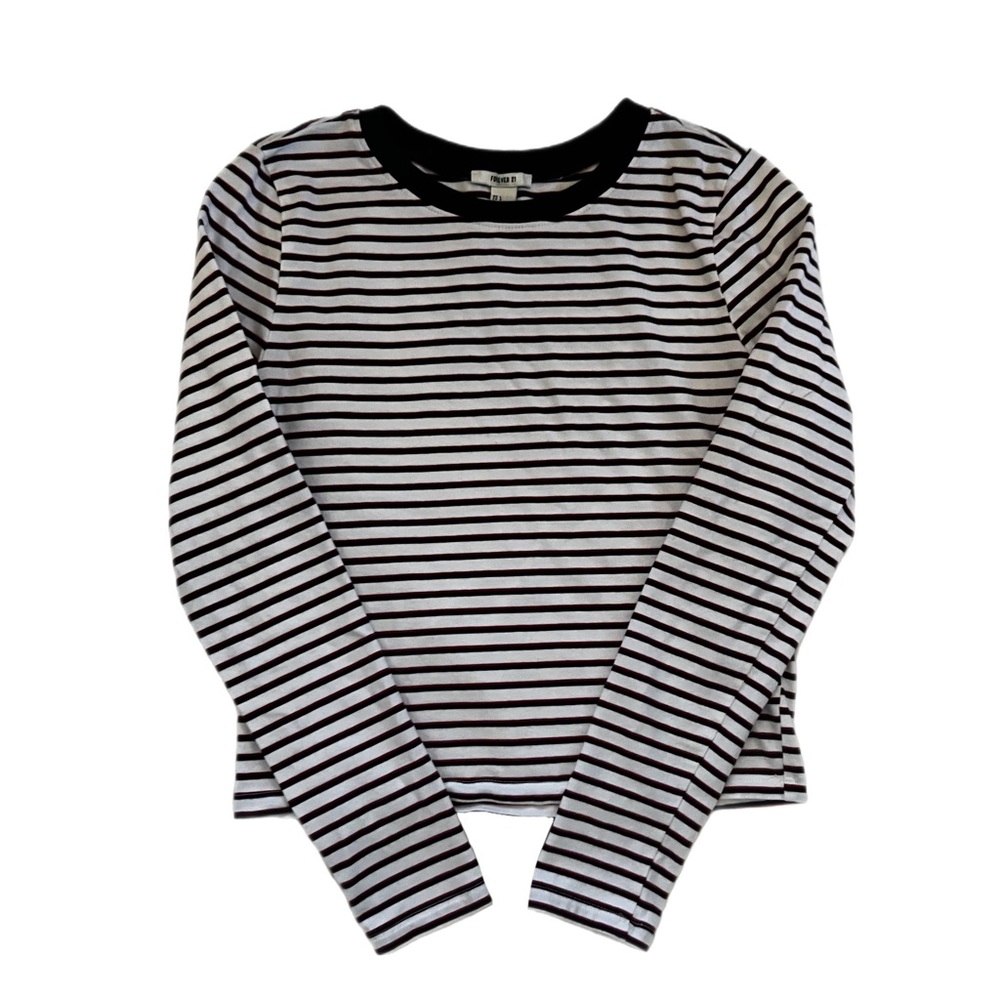 Forever 21 Striped Long Sleeve Tee Size Large